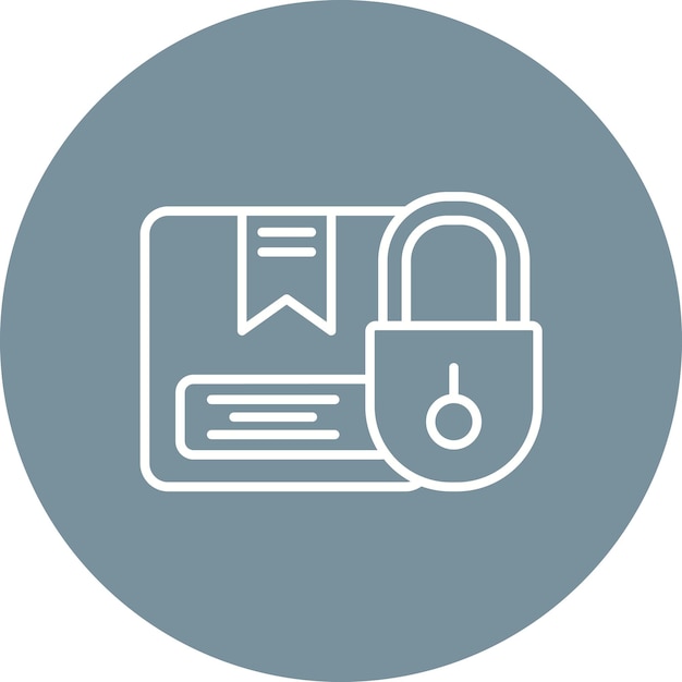 Package Security icon vector image Can be used for Logistics