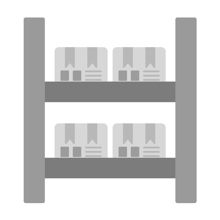 Vector package shelves icon vector image can be used for delivery and logistics
