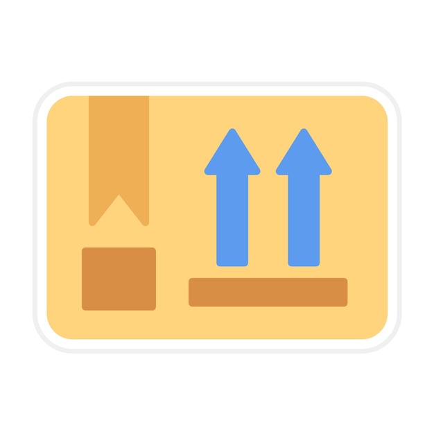 Package Side Up vector icon Can be used for Delivery and Logistics iconset