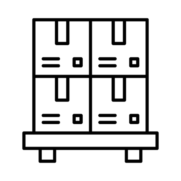 パッケージのラインイラスト