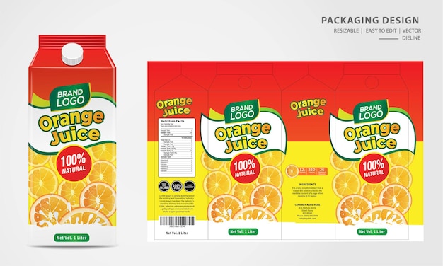 Vector packaging design  label template design mock up design