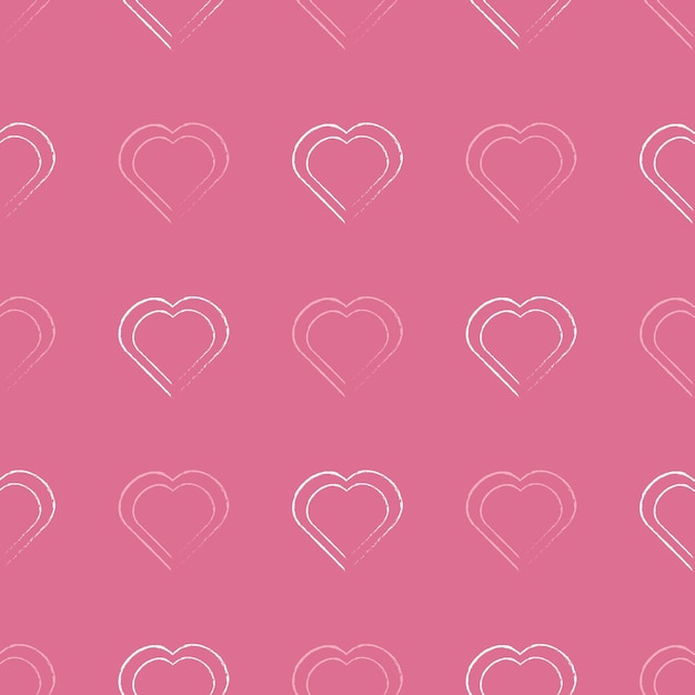 Упаковочный узор Векторный узор из розовых сердец