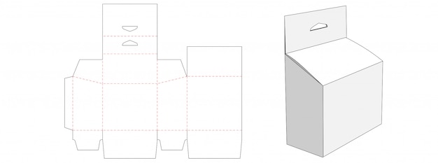 ハングホールダイカットテンプレートデザインのパッケージ