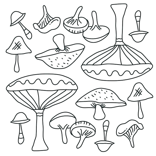 Paddestoel plant decorontwerp vector