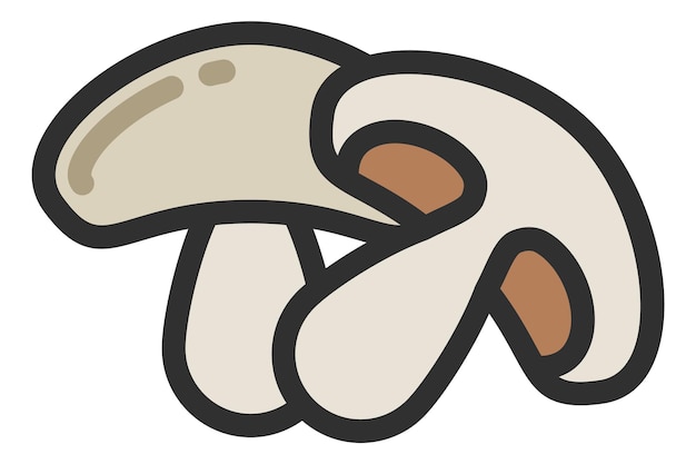 Paddestoelen pictogram. Champignon teken. Shitaki-schimmelsymbool