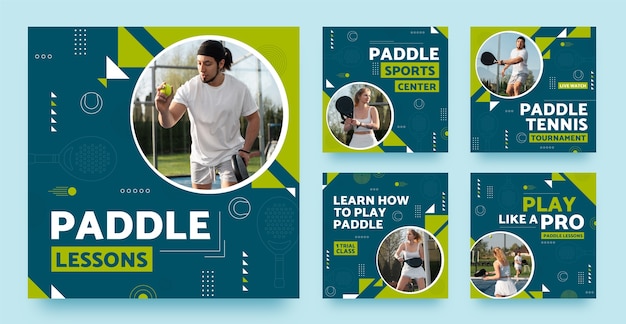 Paddle tennis template design