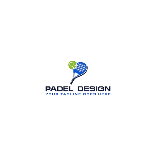 Padel-logo in moderne minimalistische stijl