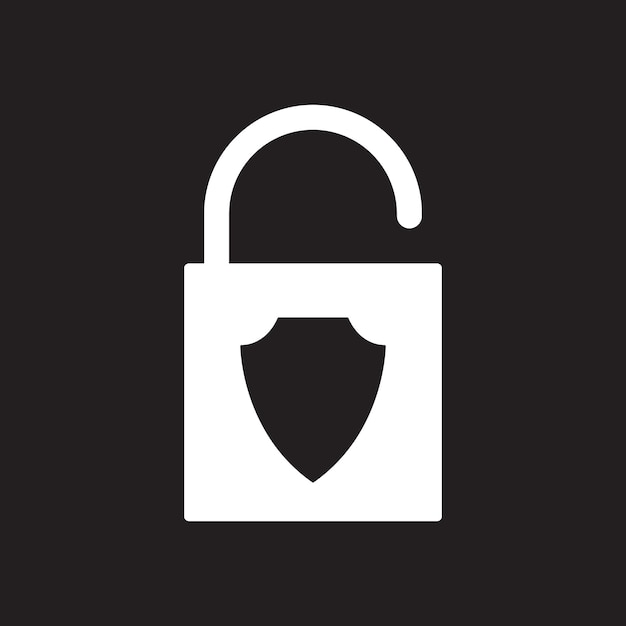 padlock icon vector