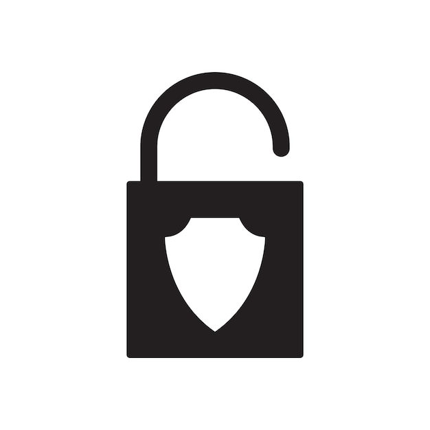 Vector padlock icon vector