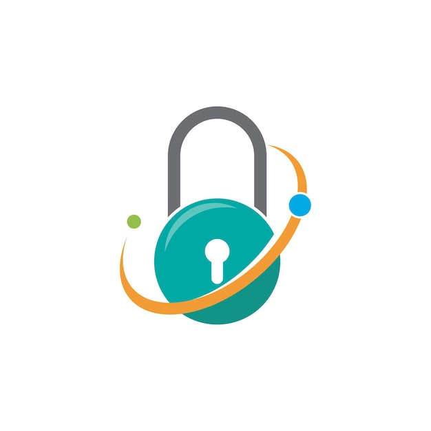 Padlock illustration vector design