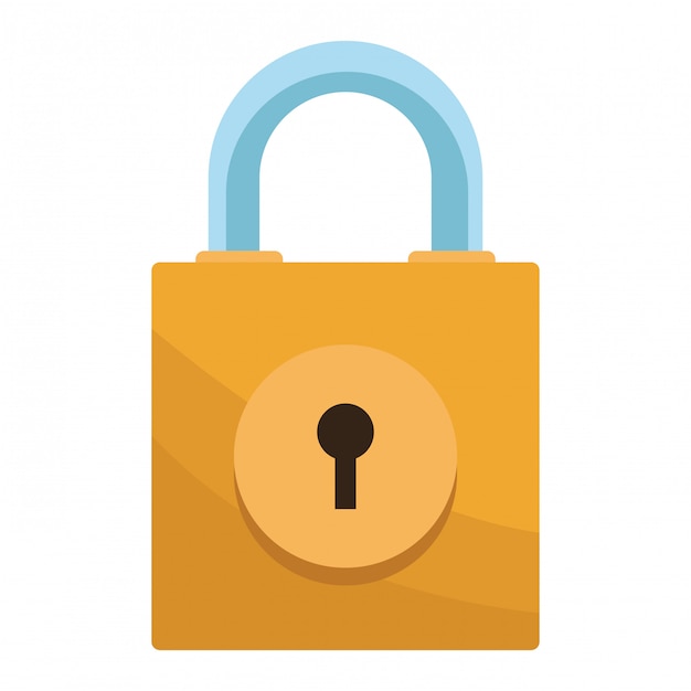 padlock isolated icon