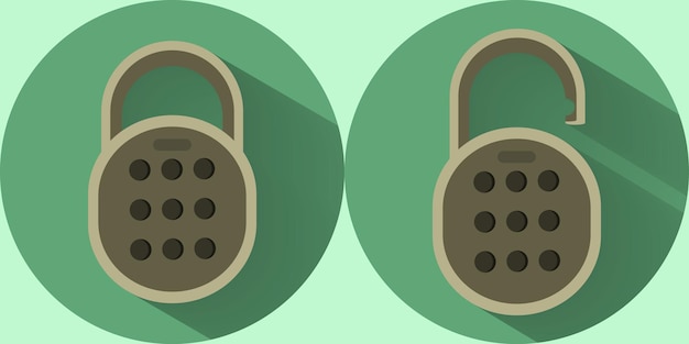 Padlock vector (8)