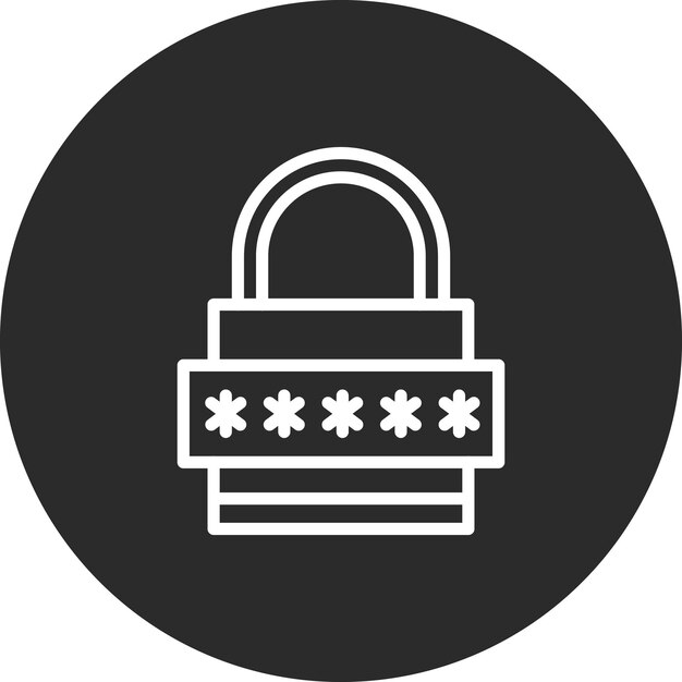 Padlock vector icon illustration of Pirate iconset