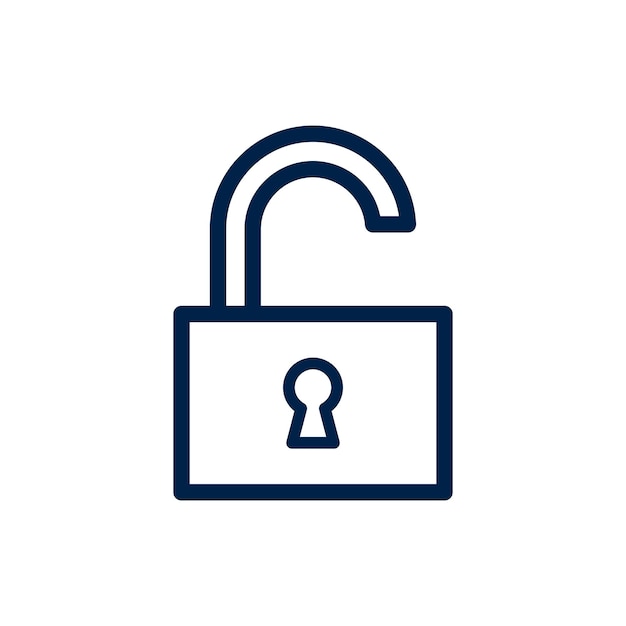 Vector padlock vector icon logo template