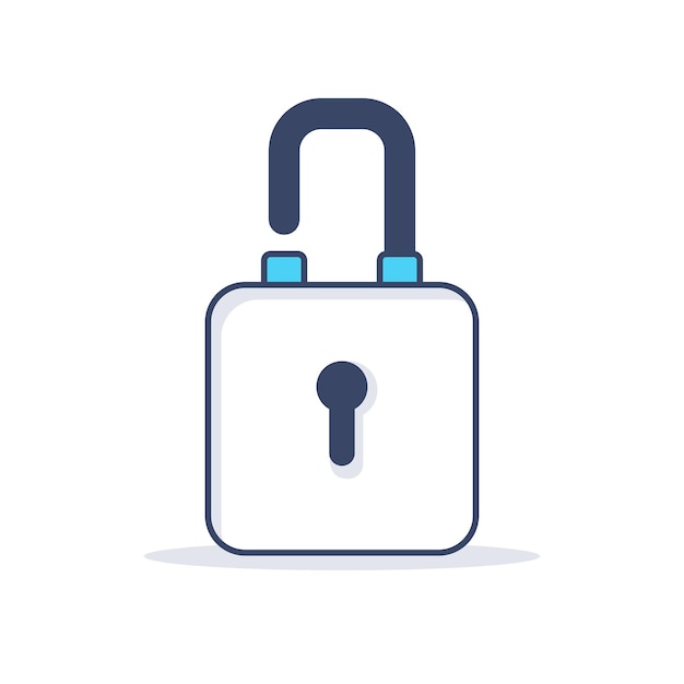 Padlock vector illustration for security icon