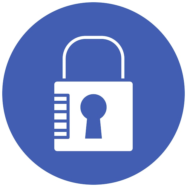 Padlock Vector Illustration Style