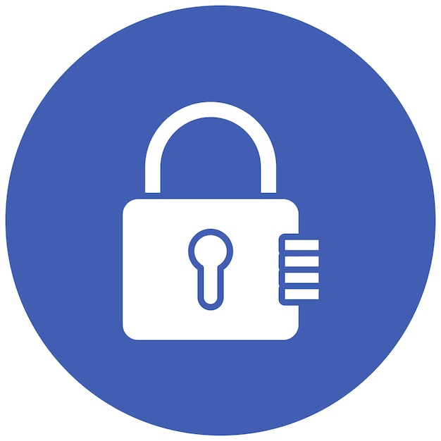 Padlock Vector Illustration Style