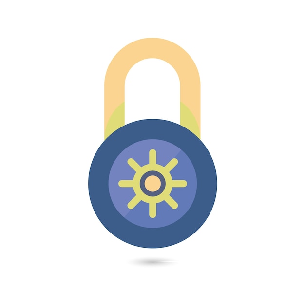 padlock with authentication technology privacy protection