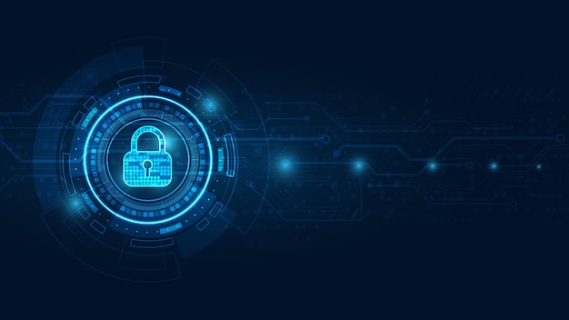 Padlock With Keyhole icon in. personal data security Illustrates cyber data or information privacy i