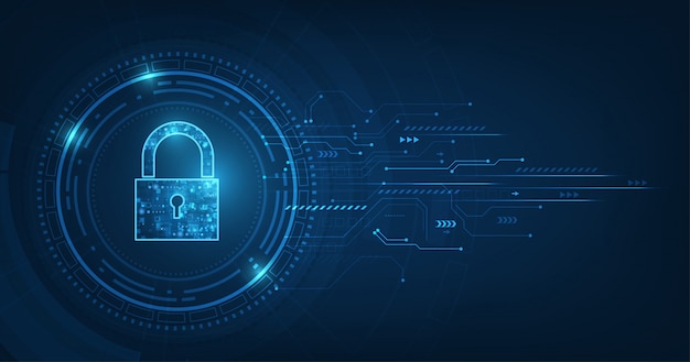 Padlock With Keyhole symbol. personal data security Illustrates cyber data or information privacy idea. 