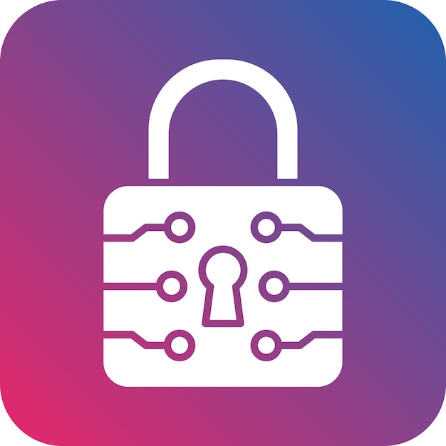 Vector a padlock with a pink and blue background and a padlock that says padlock