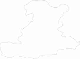 Vector padova italy outline map