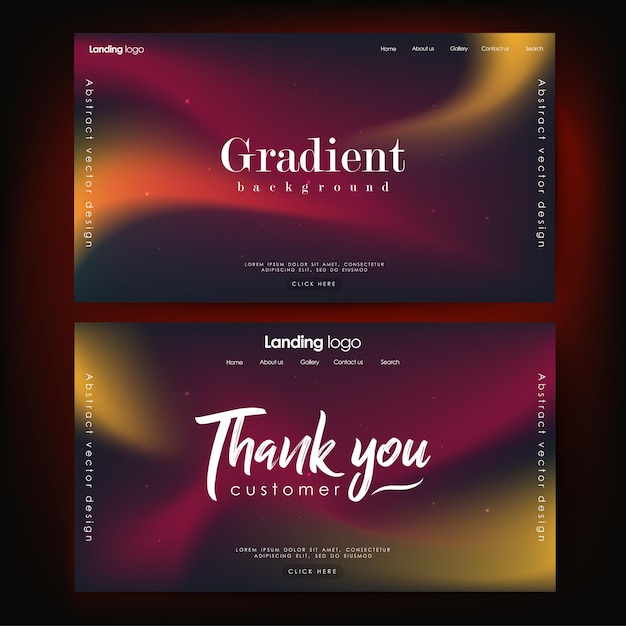 Page design inspiration with abstract background Shades of golden gradient background pattern