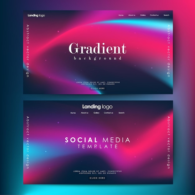 Page design inspiration with abstract background Shades of red gradient background pattern
