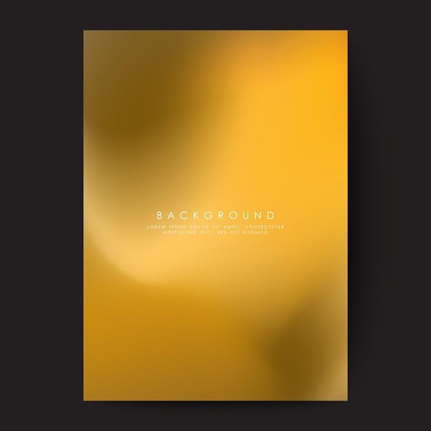 Page design templates for business projects Shades of golden gradient