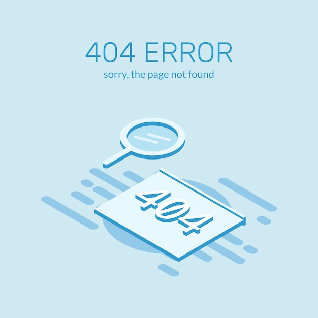 벡터 페이지 오류 404 배경