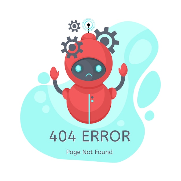 Vector page not found error 404.