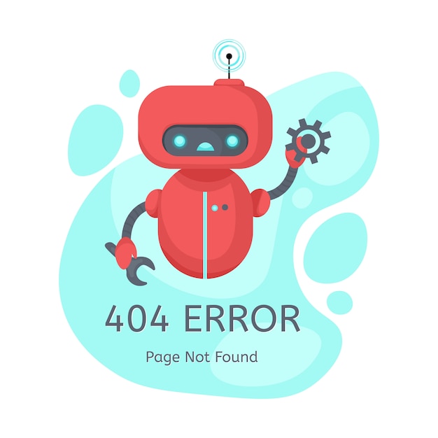 Pagina non trovata errore 404.