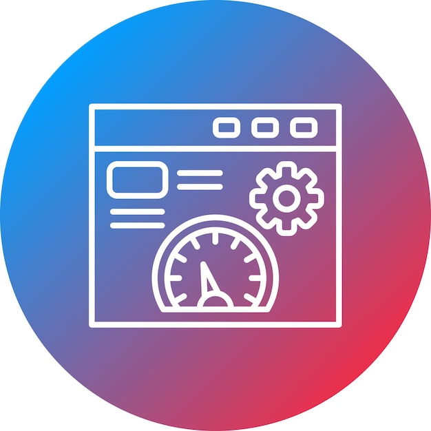 Page Optimization icoon vector afbeelding Kan worden gebruikt voor SEO en SEM