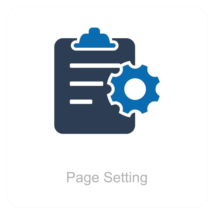 Vector page setting and layout icon concept