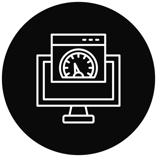 Page Speed Icon vector afbeelding Kan worden gebruikt voor SEO en SEM