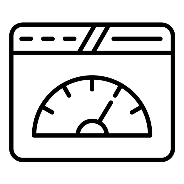 Page Speed Vector Illustratie Stijl