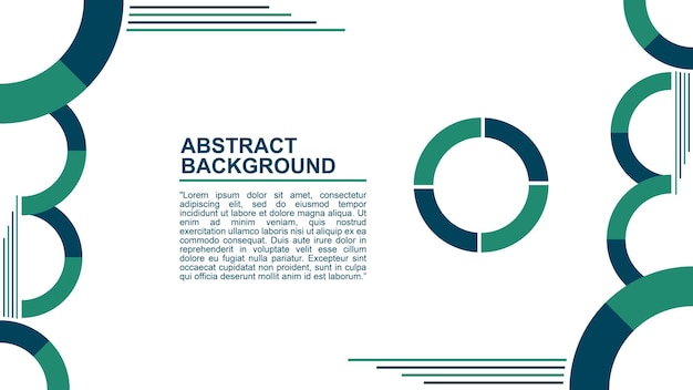 A page with a circle and a chart with the title'abstract background '