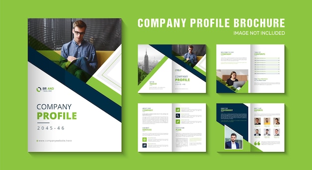 Vector pages bifold brochure template design