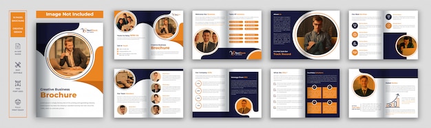 Vector pages business brochure template