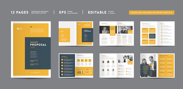 Pages Business Project Proposal Design | Annual Report and Company Brochure | Booklet and Catalog Design