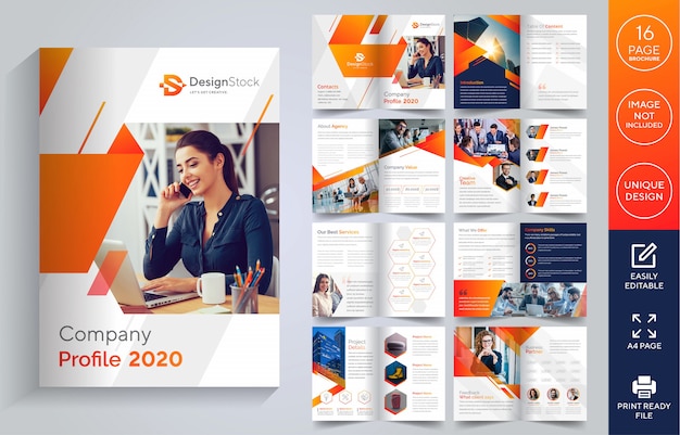  pages company profile brochure 