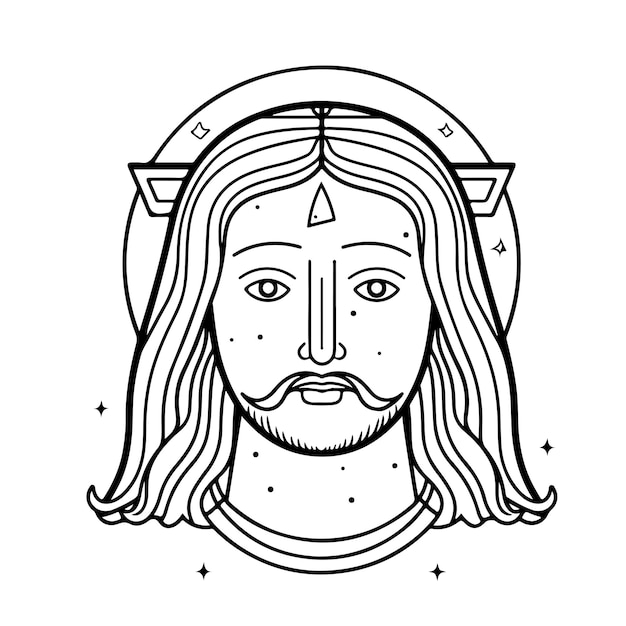 pagina lijntekening yesus dag