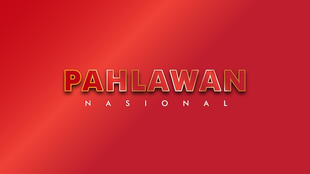 Pahlawan Nasional-teksteffect