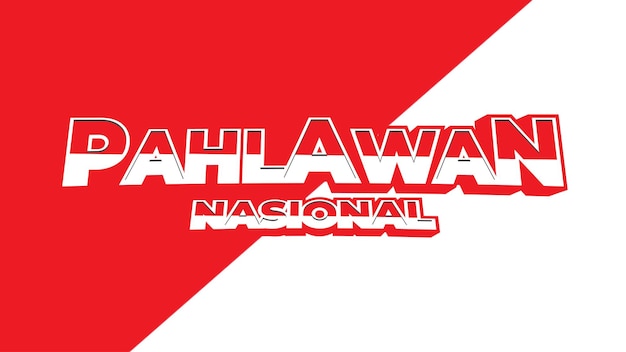 Pahlawan Nasional-teksteffect