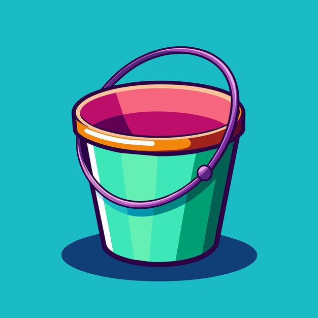 Vector pail or busket vector illustration