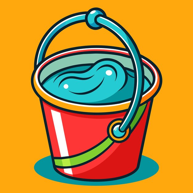 Vector pail or busket vector illustration