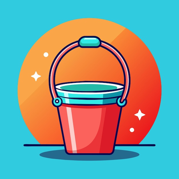 pail or busket vector illustration