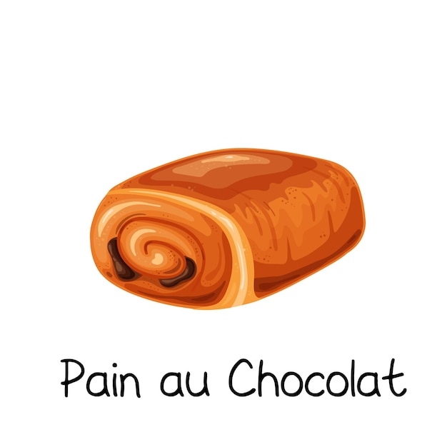 Pain au chocolat, значок сладкой булочки