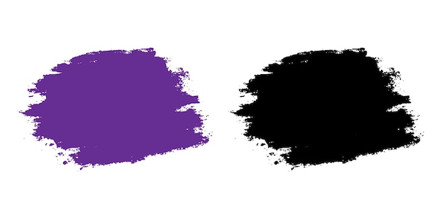 Paint brush strokes template