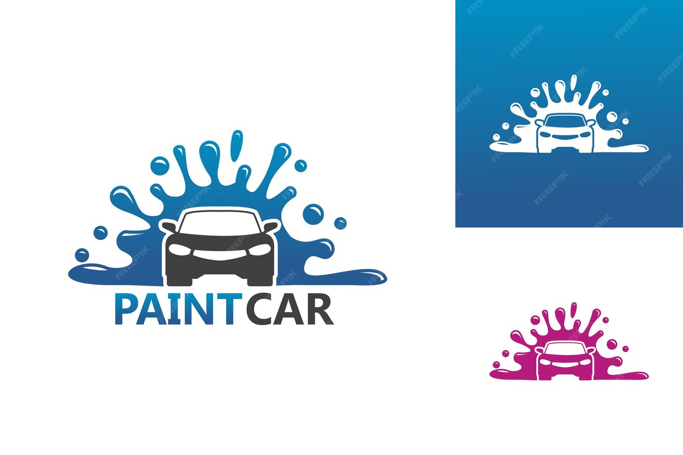 Premium Vector | Paint car logo template design vector, emblem, design